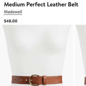 Madewell - Perfect leather belt, cognac